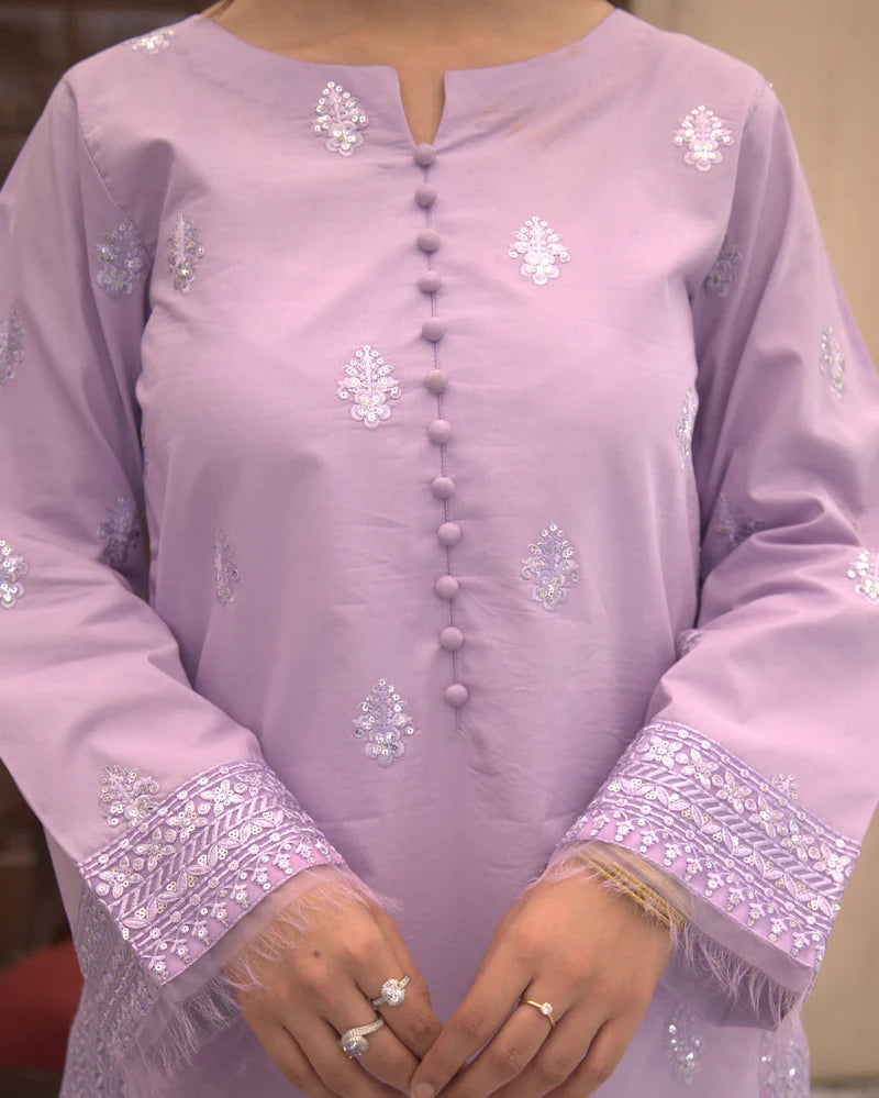 Mahrani's Noor-e-Eid Lilac Bloom – Soft Lilac for Eid Glow
