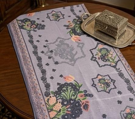 Minsa Collections – Elegant Lavender 3-Piece Embroidered Cotton Suit with Printed Dupatta