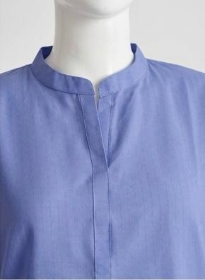Sky Blue Cotton Kurti with Heart Print Plazo Trouser – 2 Piece Set