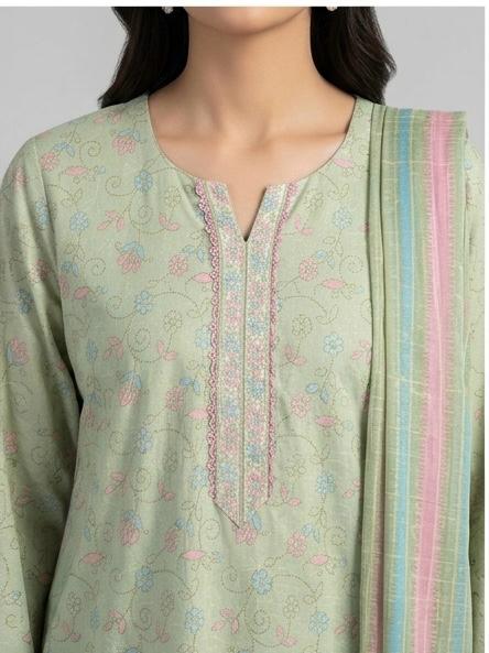 Bin Saeed Pastel Green Printed 3-Piece Lawn Collection
