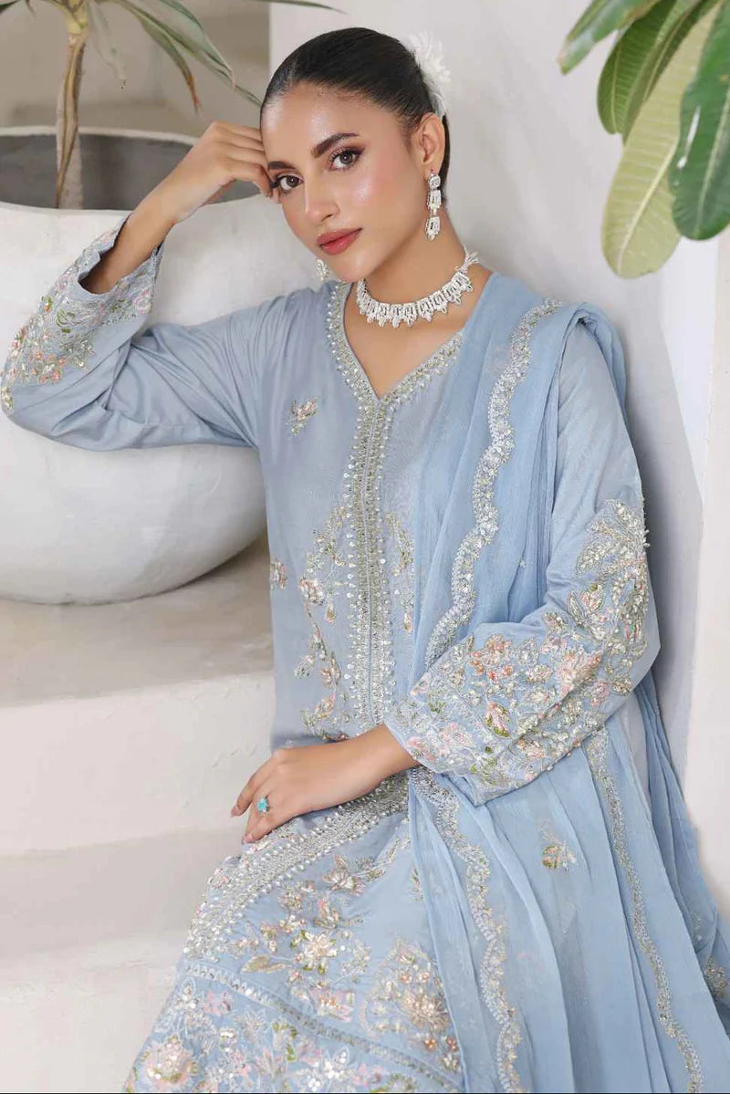 Mahrani Royal Crystal Aura | 3piece embellished ready to wear women luxury pret