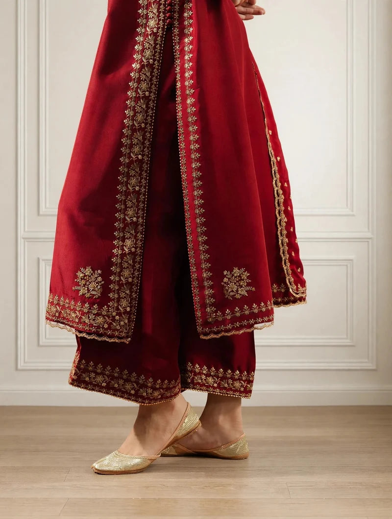 Mahrani Mahroon Mehar Maroon 3 Piece Lawn Suit | MAHARANI Official  1 review